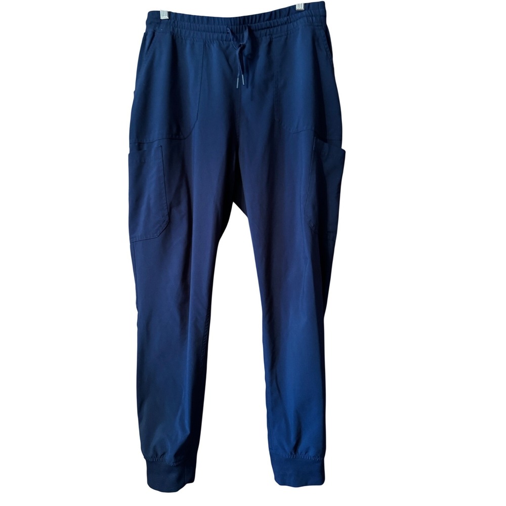 Carhartt Navy Blue Liberty Jogger Scrub Pants Womens‎ Large C53110 Drawstring